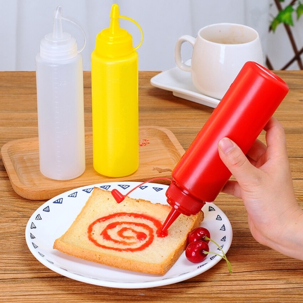 Бутылка для соуса пластиковая 0,5л