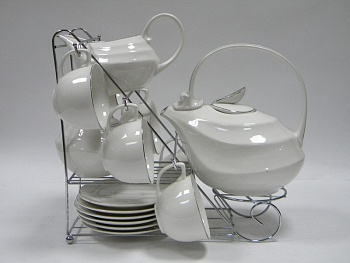 Набор кофейный 15 предметов 6 персон 110мл. Imperator Platinum