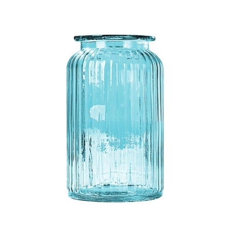 Ваза 14,5см, голубая Jar