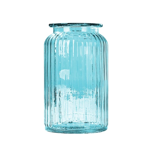Ваза 14,5см, голубая Jar