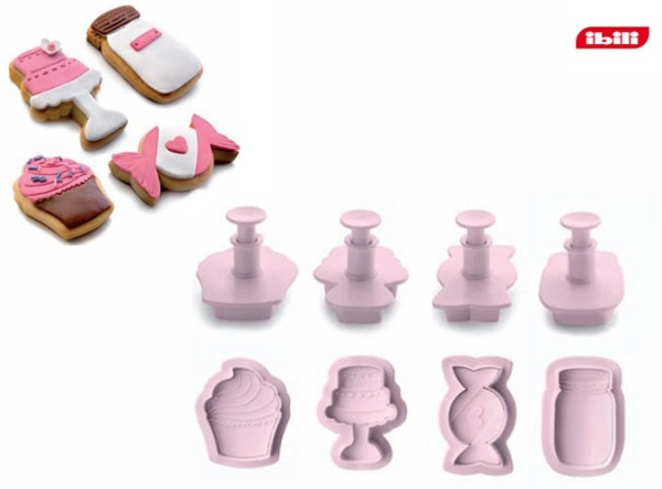 Резак для печенья 4шт Сладости