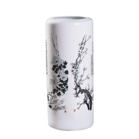 Ваза керамическая 34см,белая Сакура