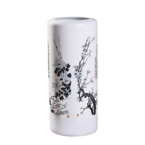 Ваза керамическая 34см,белая Сакура