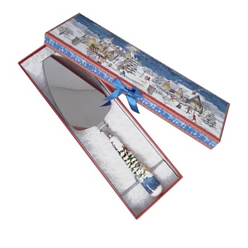 Лопатка для торта Новогодняя деревня