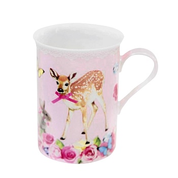 Кружка 290мл, Олененок розовый