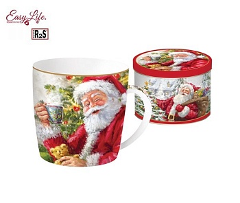 Кружка 350мл. Дед Мороз с кружкой 2 предмета