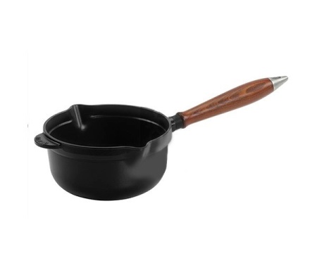 Ковш чугунный 18см. деревянная ручка Винтаж