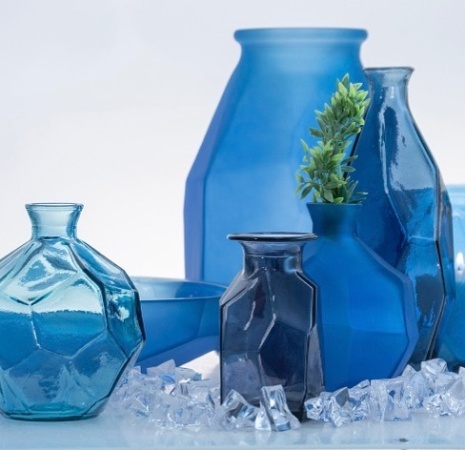 Фруктовница 25см голубая Origami