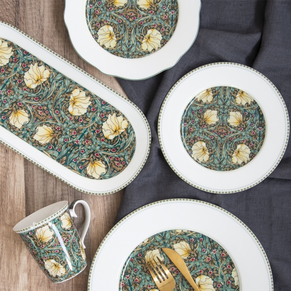 Тарелка 19 см. темно-зеленая Уильям Моррис