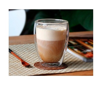 Стакан для кофе двойное стекло 450мл.