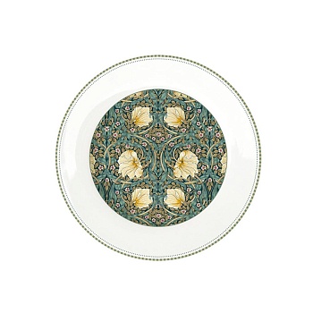 Тарелка 26,5см. темно-зеленая Уильям Моррис