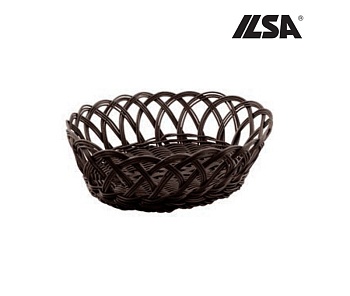 Корзина для хлеба 26*21*8см. кружевная  венге