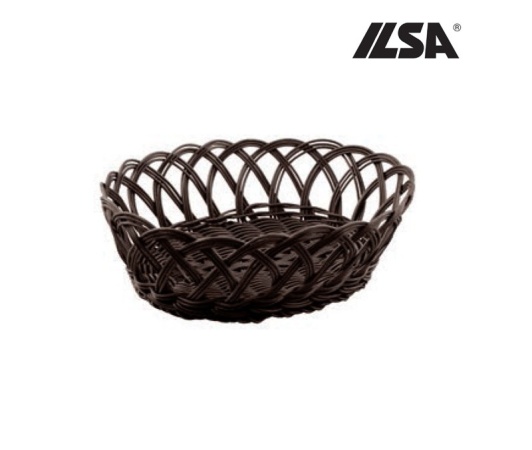 Корзина для хлеба 26*21*8см. кружевная  венге