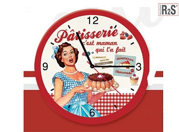 Часы 32см. настенные, Vintage Fruits