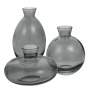 Ваза 3штуки 6-9-12см Серый