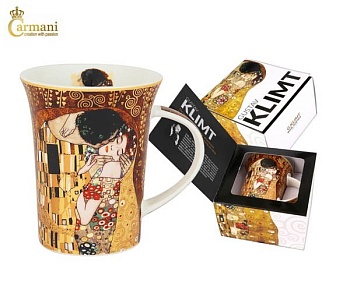 Кружка 350 мл., Поцелуй Климт