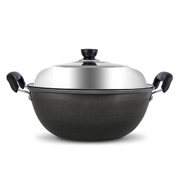 Казан с крышкой 30 см с лопаткой