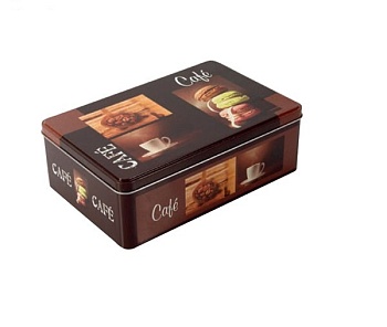 Банка жестяная 20*13*7см. Breakfast