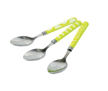Ложка столовая, зеленая Zigzag