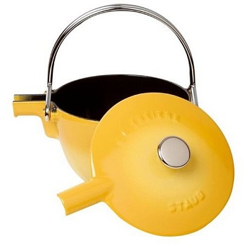 Чайник чугунный 1,15л. круглый лимон