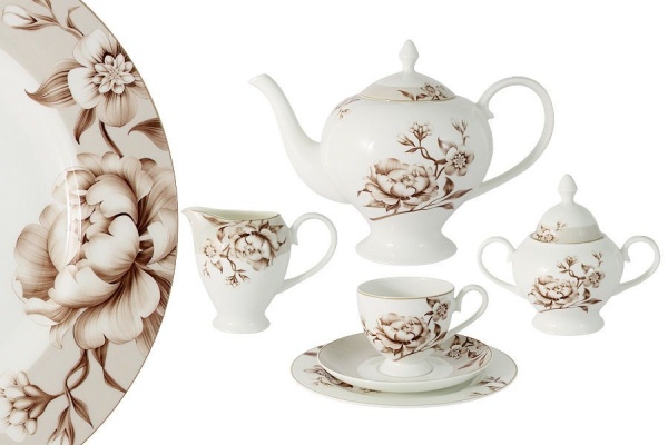 Сервиз чайный 23 предмета 6 персон Стефания
