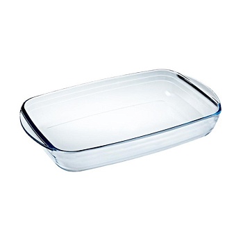 Лоток для выпечки прямоугольный 34*20см. стекло 2,2л.