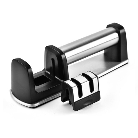 Точилка для ножей 2отделения, черная сталь