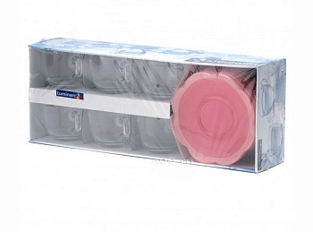 Набор чашек 220мл. 6шт Flore Pink