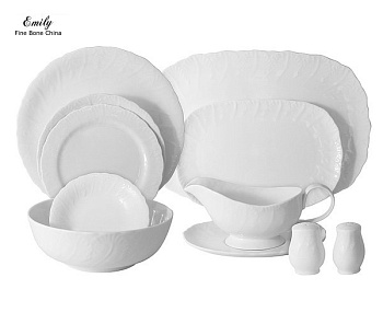 Сервиз столовый 27 предметов 6 персон Белый город