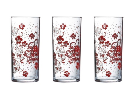 Стакан 300мл 3шт Alcove Red