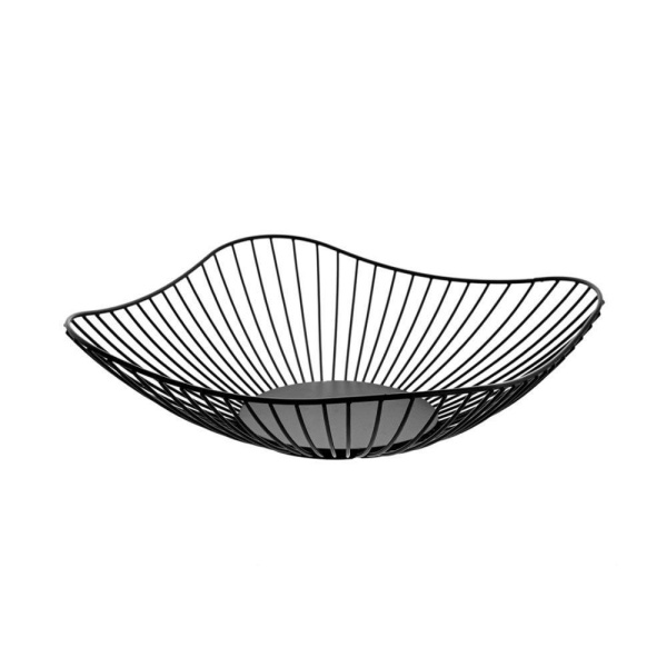 Фруктовница сталь 30*7см, черная