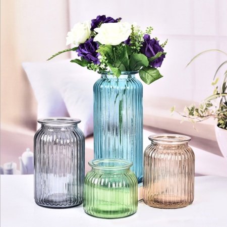 Ваза 14,5см, голубая Jar