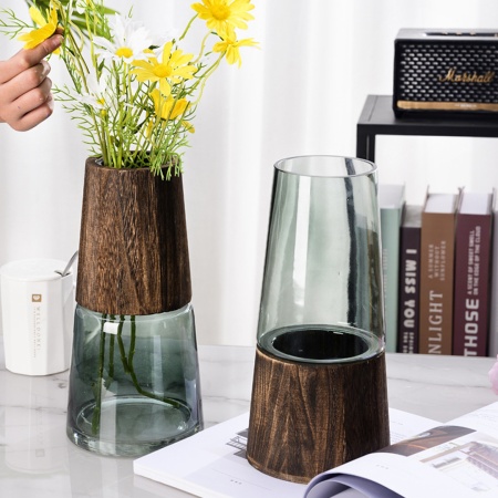 Ваза 28см, конус Дерево