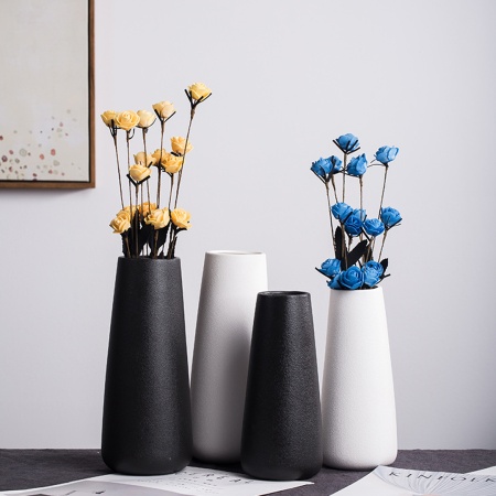 Ваза белая, керамическая 23*6 Икра