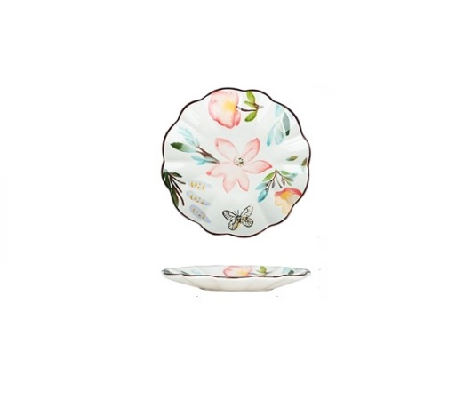 Тарелка керамическая, 15,5см. Летний сад