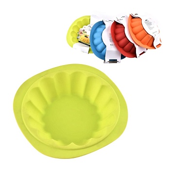 Форма для кекса цветок силикон, 21см.