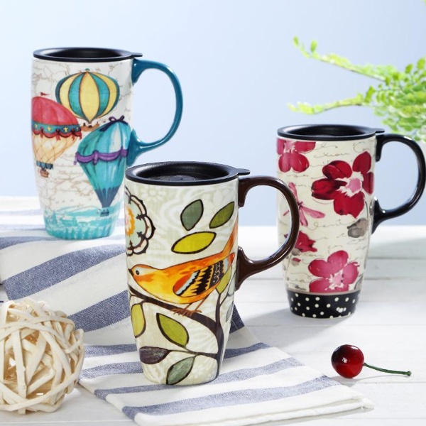 Термокружка 500мл. EVERGREEN  Птичка