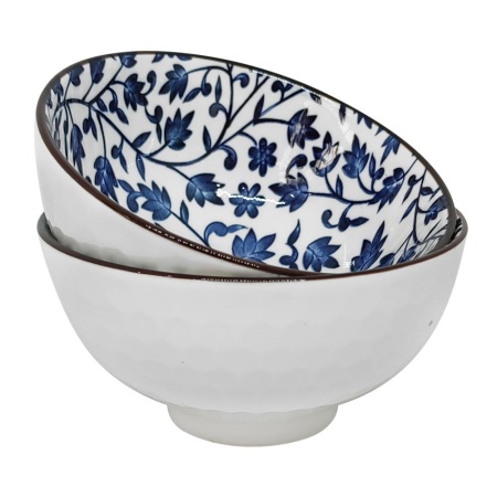 Салатник 11,5см 6 штук, синий Веточка