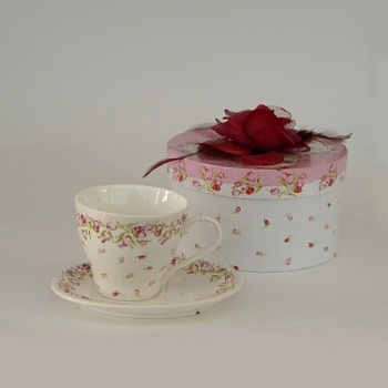 Чайная пара 1 персона Роза