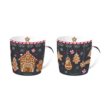 Набор кружек 2шт 0,35л. Имбирный пряник