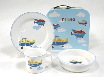 Набор детский 3 предмета Самолет