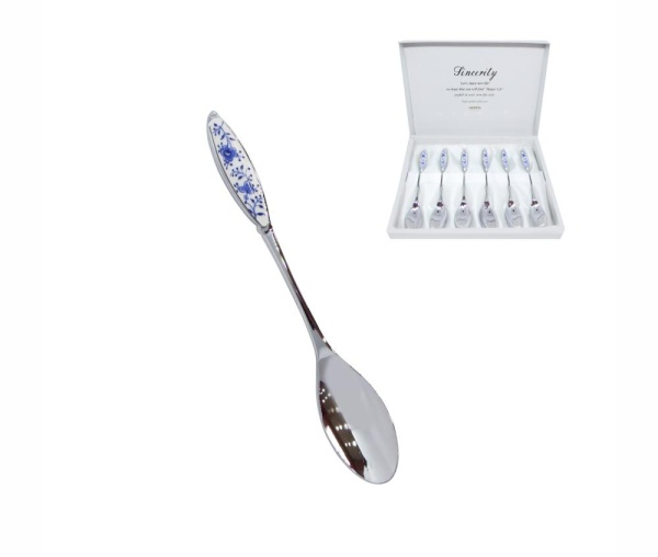 Набор чайных ложек 5 предметов серебро SABRINA M