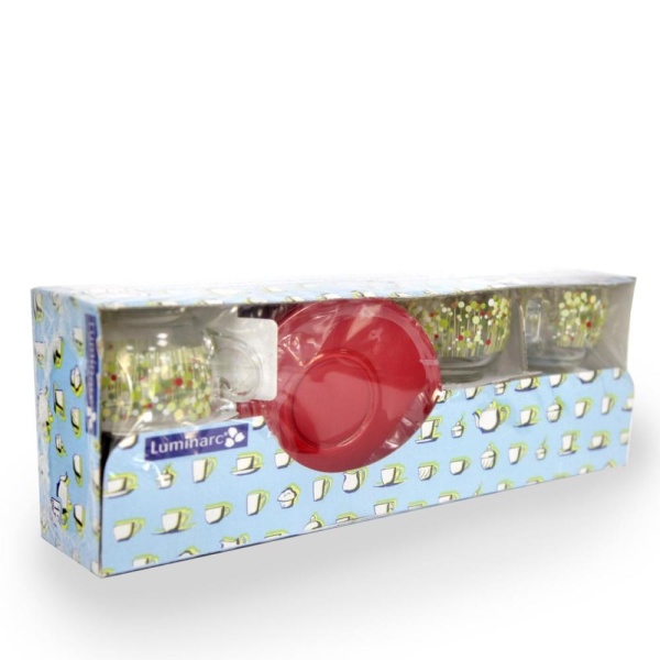 Набор чашек Flowerfield Red 220мл, 6шт.