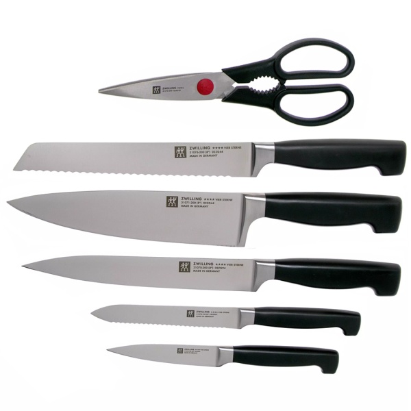 Набор ножей 7 предметов с заточкой Four Star