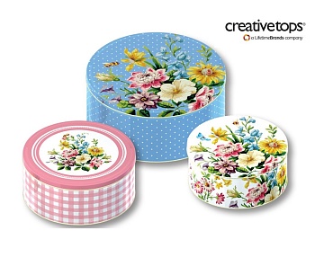 Набор банок 25*22*20см. 3 предмета English garden