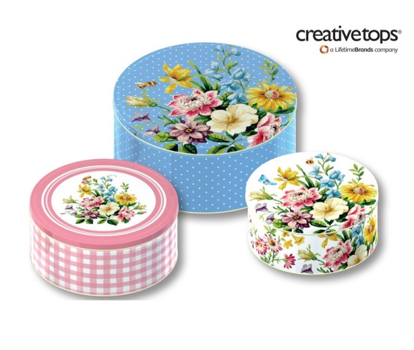 Набор банок 25*22*20см. 3 предмета English garden