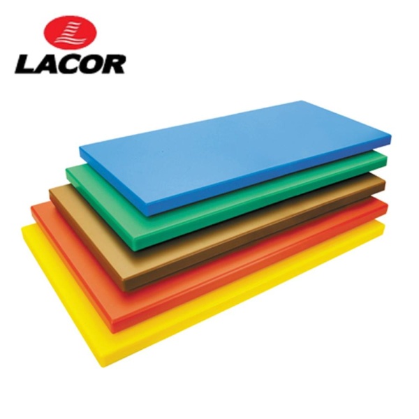 Доска разделочная пластик, голубая 32,5*26,5*2см