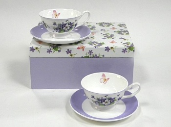 Чайные пары 4 предмета 2 персоны 180мл. Виолет