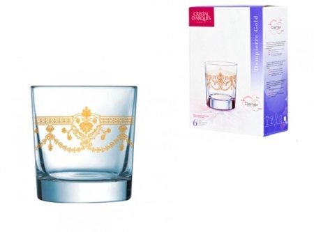 Стакан 300мл. O-F 6шт Dampierre Gold