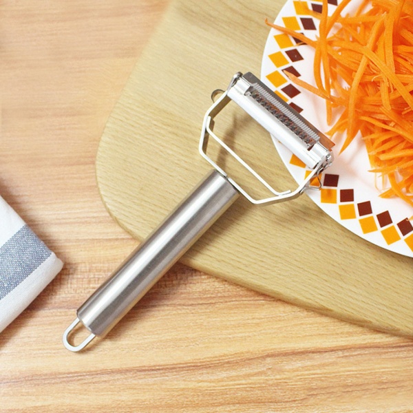 Нож для чистки+соломка 2в1 18см. Steel